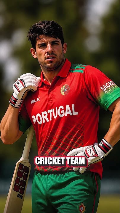 Moisés Henriques batting in Portugal kit during a Twenty20 match